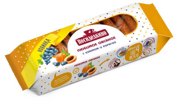 

Печенье овсяное Посиделкино изюм курага, 275 г