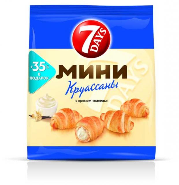 Мини-круассаны 7Days с кремом ваниль, 300 г