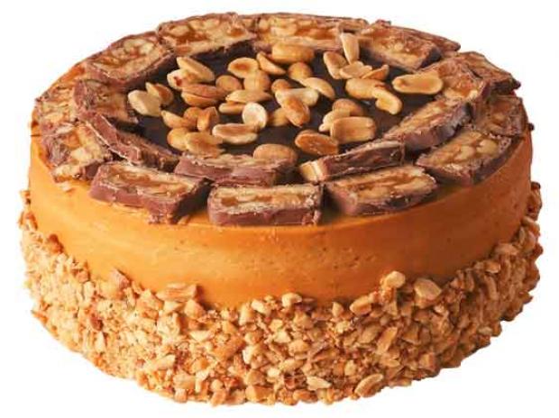 Торт Kuzina Сникерс карамельный с арахисом, 1,1 кг