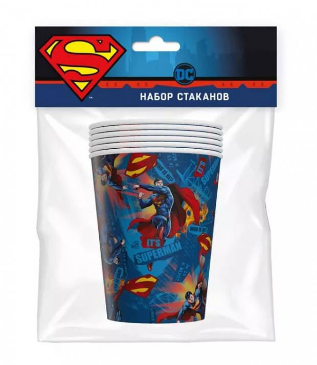 

Набор одноразовых стаканов Nd play Superman бумага, 6х250 мл