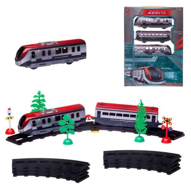 Железная дорога Abtoys КОМЕТА Железнодорожный экспресс 176 см на батарейках