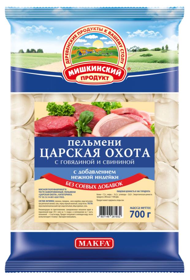 Пельмени Мишкинский продукт Царская охота, 700 г