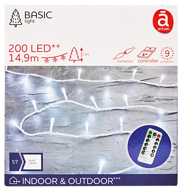 

Электрогирлянда Actuel 200 LED, 14,9 м