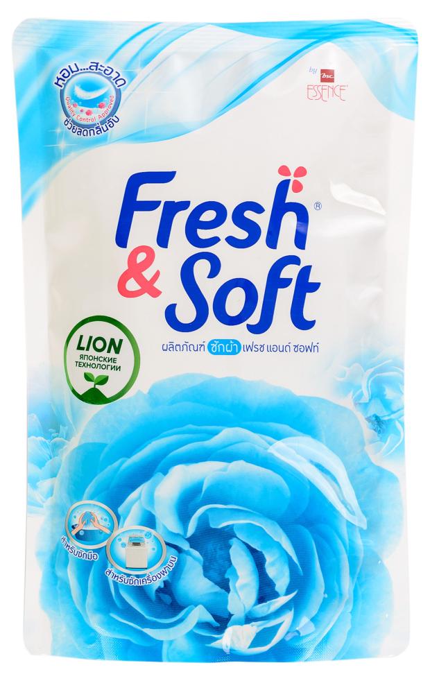 Гель для стирки всех типов тканей LION Thailand Fresh&Soft Утренний Поцелуй концентрированный, 400 мл