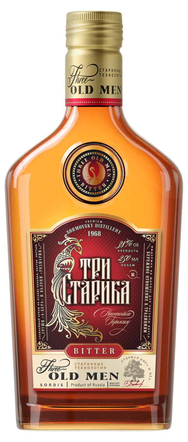 Настойка горькая Три старика Россия, 0,25 л