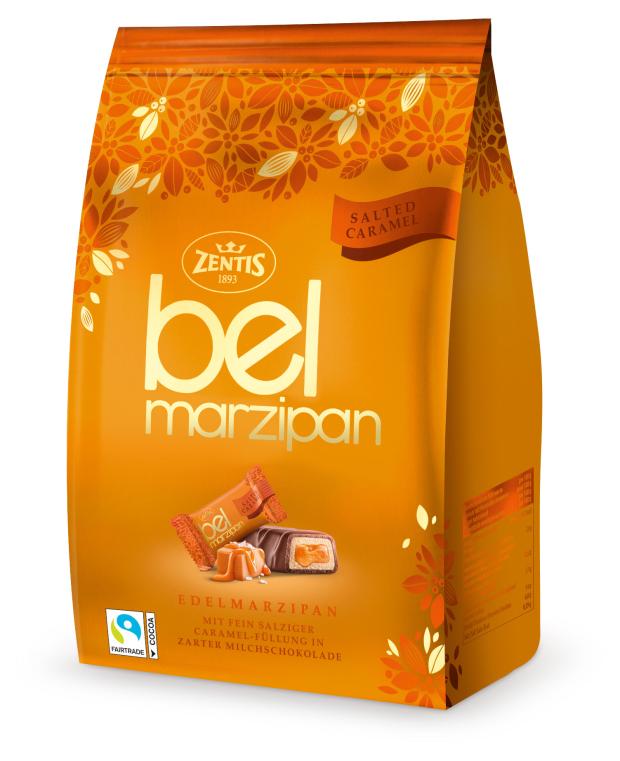 Конфеты ZENTIS Марципановые Belmarzipan salted caramel, 105 г