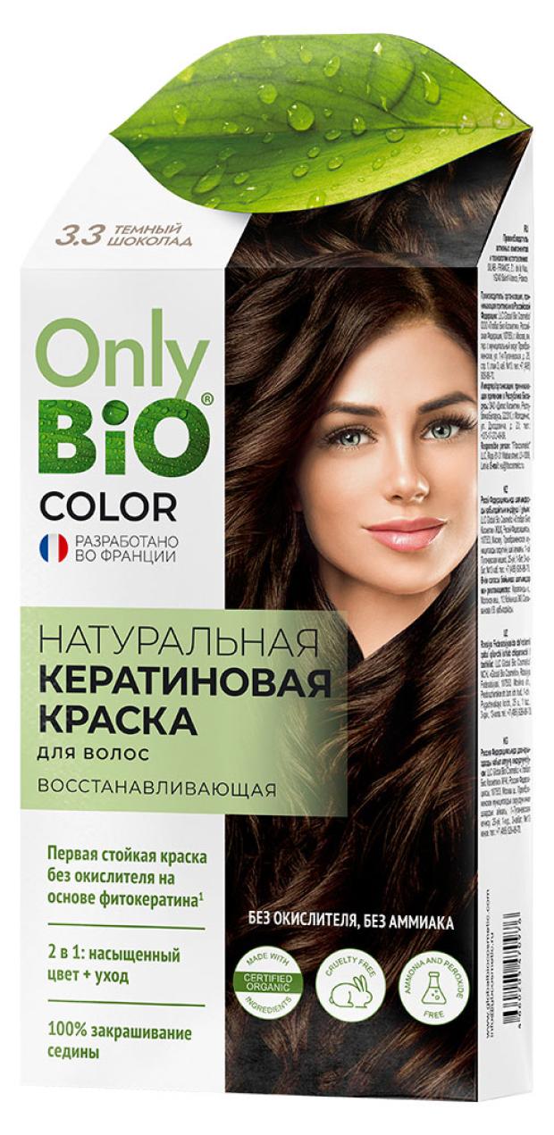 Краска для волос Фитокосметик Only Bio Color 3.3 Темный шоколад