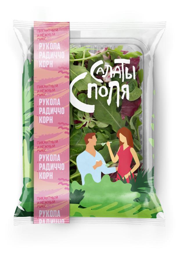 

Микс Салаты с поля руккола+радичио+корн, 75 г