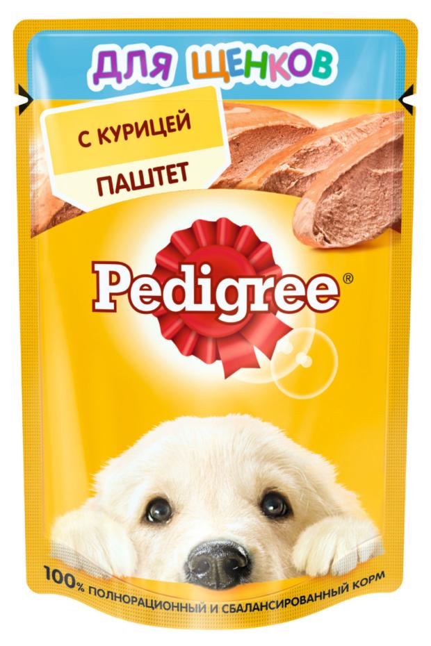 

Влажный корм для щенков Pedigree от 1 месяца паштет с курицей, 80 г