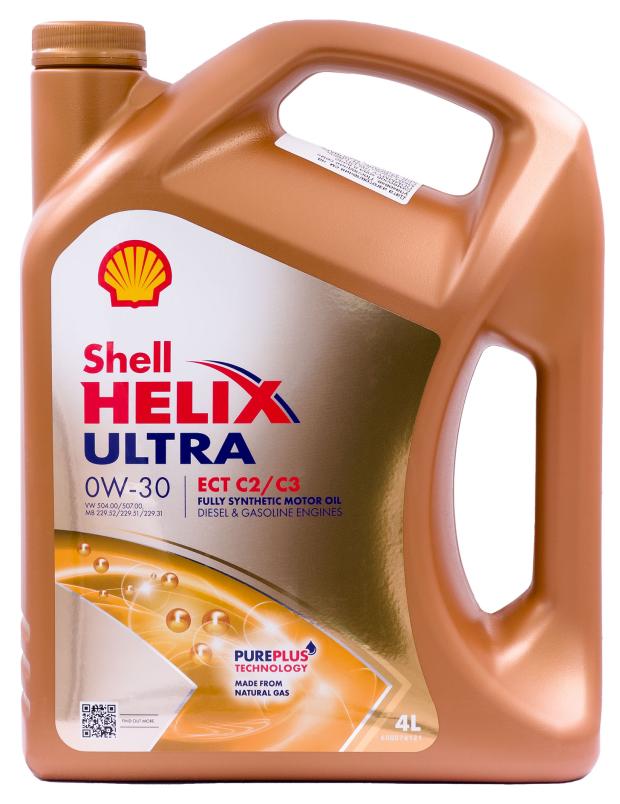 

Масло моторное Shell Helix Ultra ECT C2/C3 синтетическое 0W-30, 4 л