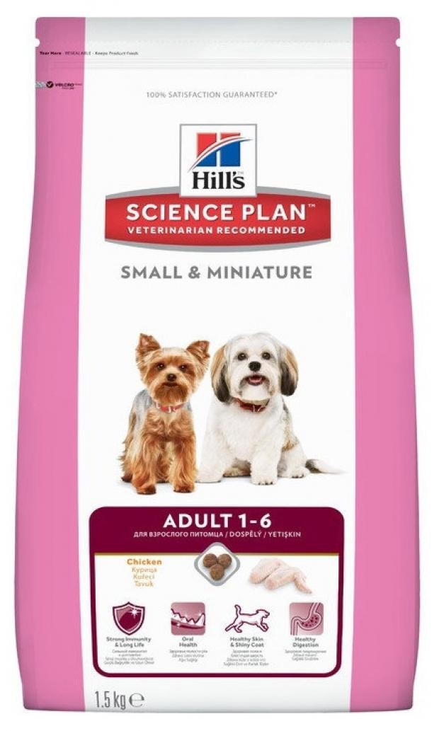 

Корм для собак Hill's миниатюрных пород курица и индейка, 1,5 кг