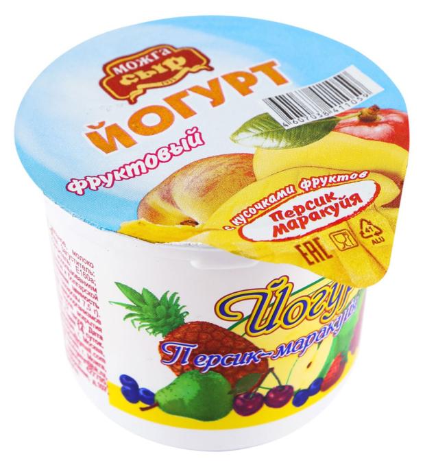 Йогурт МожгаСыр персик маракуйя 2,5% БЗМЖ, 150 г
