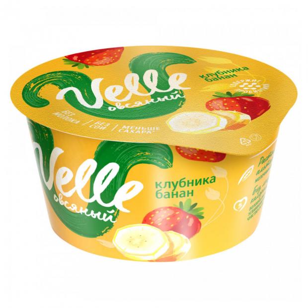 Продукт овсяный Velle клубника банан, 140 г продукт velle овсяный печёное яблоко 140г