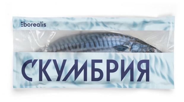 Скумбрия атлантическая Borealis неразделанная, 1 кг