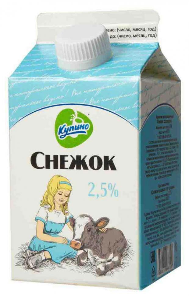 Снежок Купино 2,5% БЗМЖ, 400 г