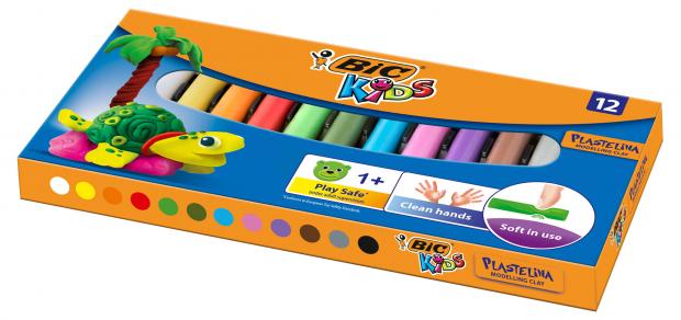 

Пластилин BIC Kids Plastelina, 12 шт