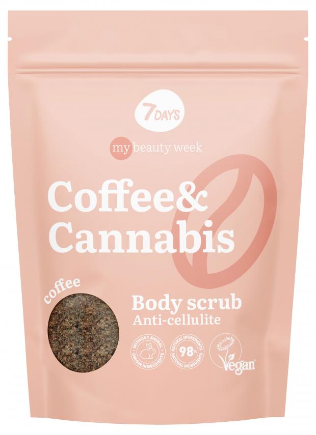 Скраб для тела кофейный антицеллюлитный 7Days My Beauty Week Coffee&Cannabis, 250 г