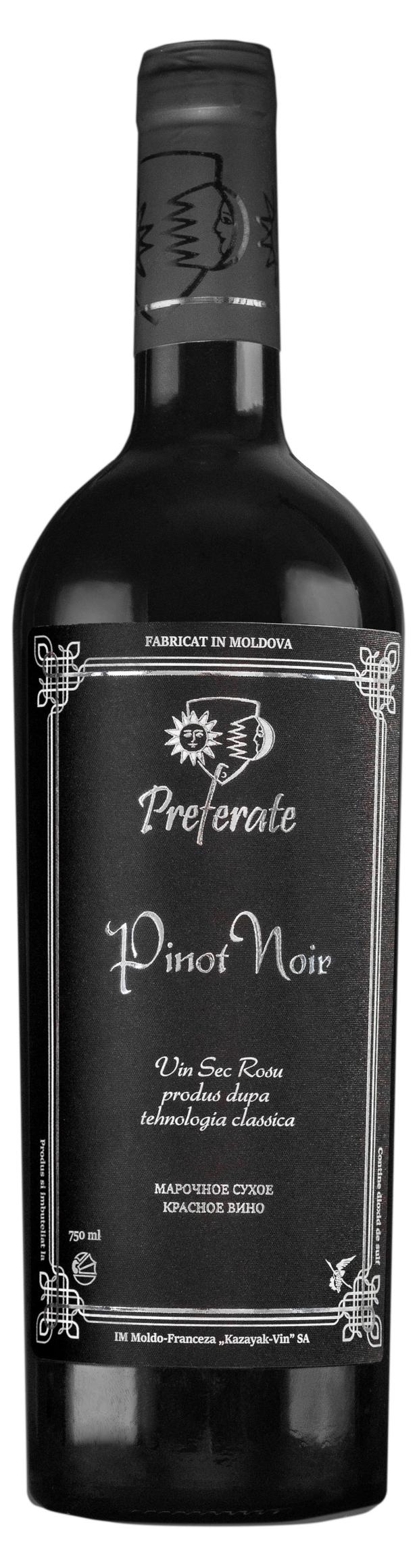 Вино Preferate Pinot Noir красное сухое Молдавия, 0,75 л