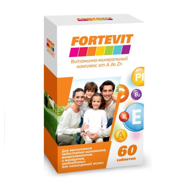 

Витамины Фортевит от А до Цинка, 60 таблеток