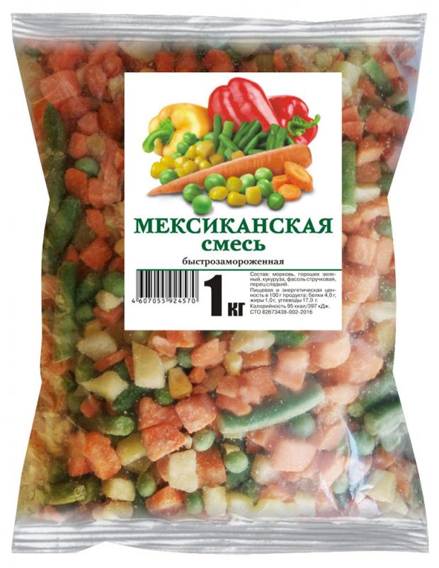 Смесь овощная Русское приволье Мексиканская смесь замороженная, 1 кг
