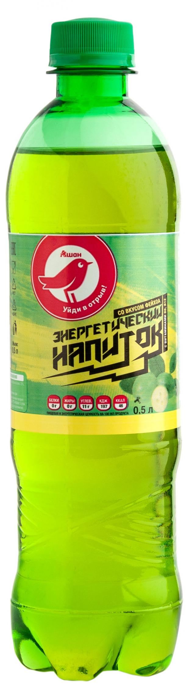 

Напиток энергетический АШАН Красная птица со вкусом фейхоа, 0,5 мл