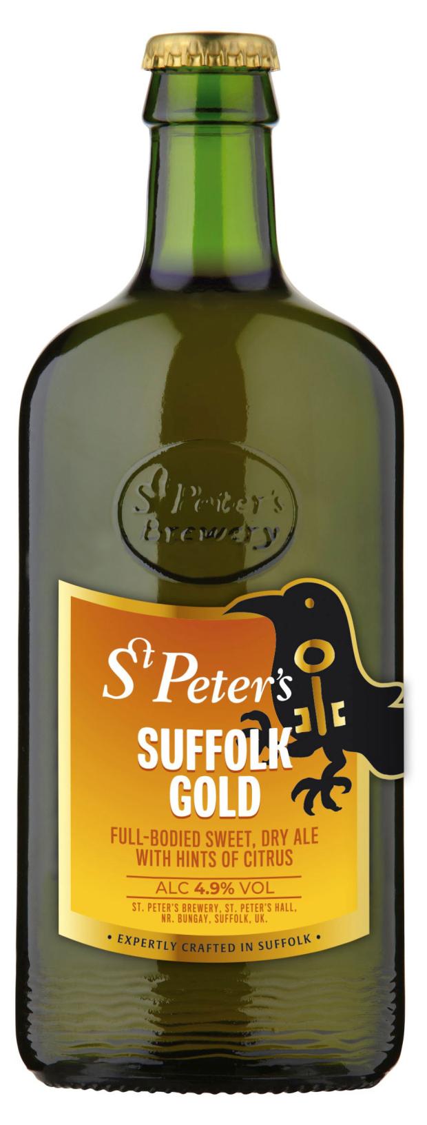 Пиво St. Peter's Suffolk Gold Gluten free светлое фильтрованное 4,9%, 500 мл