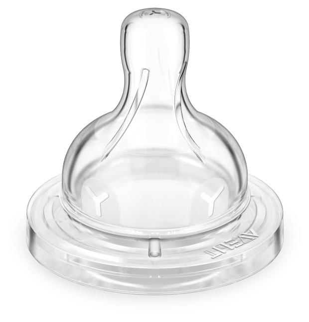 Соска Philips Avent Classic+ для густых жидкостей силиконовая с 6 мес., 2 шт