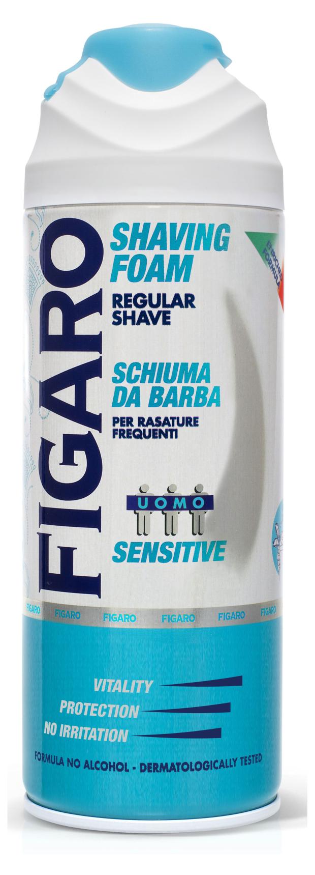 Пена для бритья Figaro Uomo для чувствительной кожи, 400 мл
