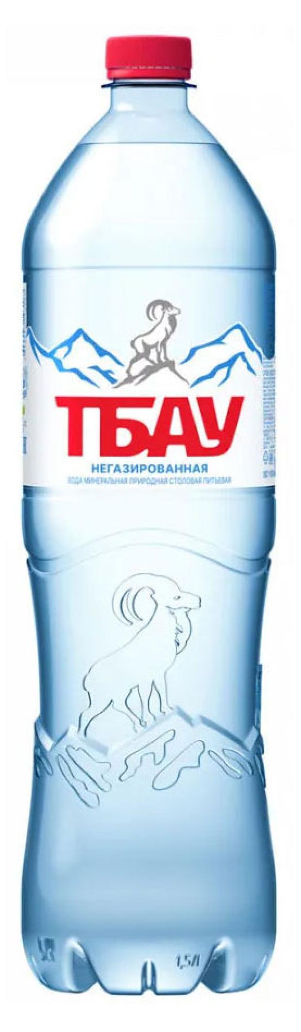 Вода минеральная ТБАУ негазированная, 1,5 л