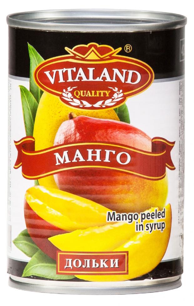 Манго VITALAND дольки в сиропе, 425 мл манго vitaland дольки в сиропе 425 мл