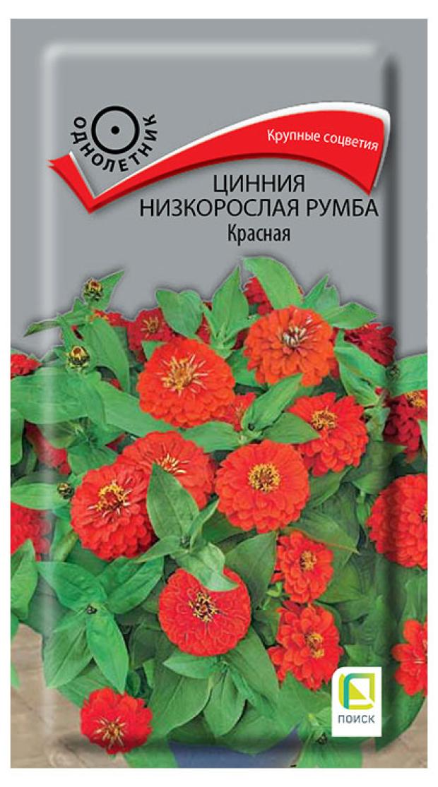 

Семена Поиск Цинния низкорослая Румба Красная, 0,1 г