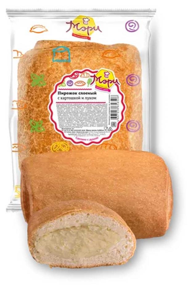 Пирожок Мэри слоеный с картошкой и луком, 90 г