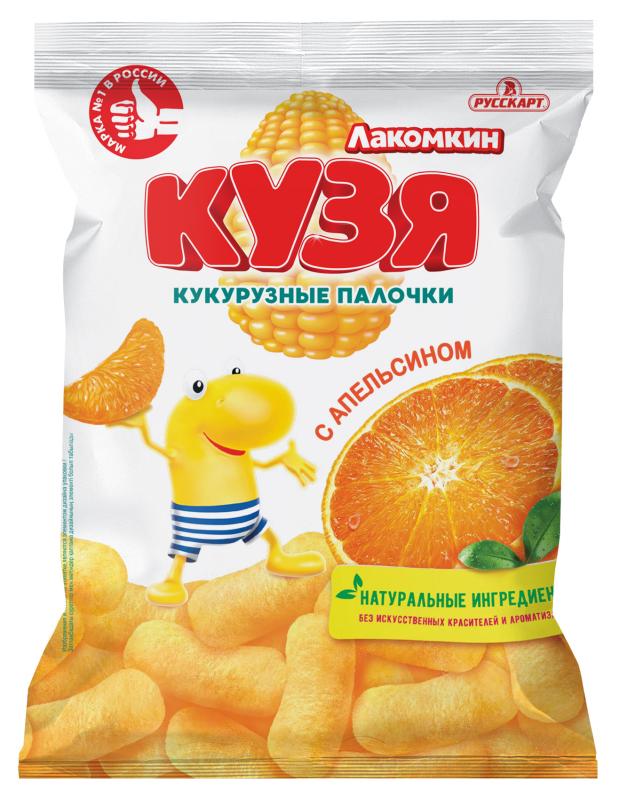 

Палочки кукурузные Русскарт КУЗЯ Лакомкин со вкусом апельсин, 50 г