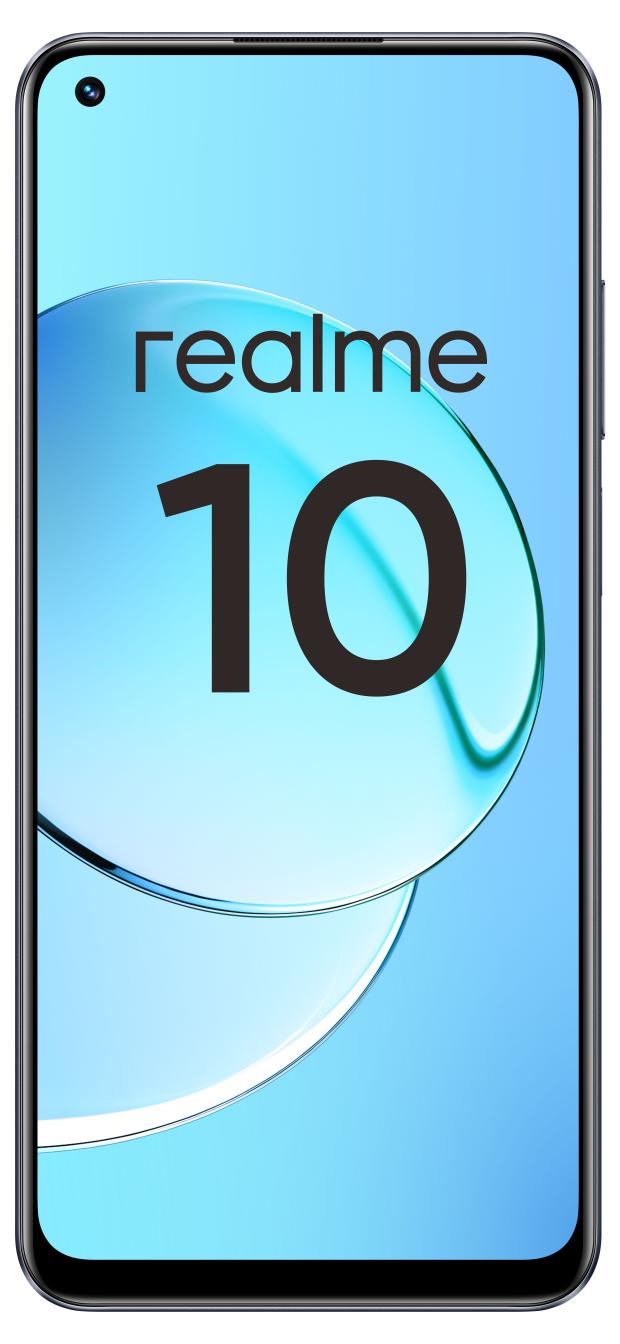 Смартфон Realme 10 (8+128) 6.4 черный документ камера iqboard iqview e6510 8 мп рабочая область 420 x 297 мм