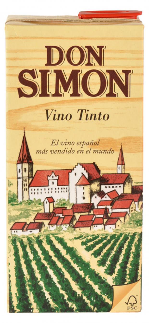 Вино Don Simon Vino Tinto красное сухое Испания, 1 л нектар don simon грейпфрутовый 1 л