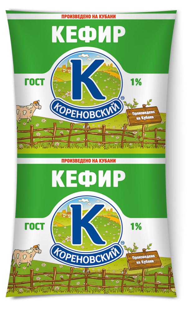 Кефир Кореновское 1% БЗМЖ, 900 г