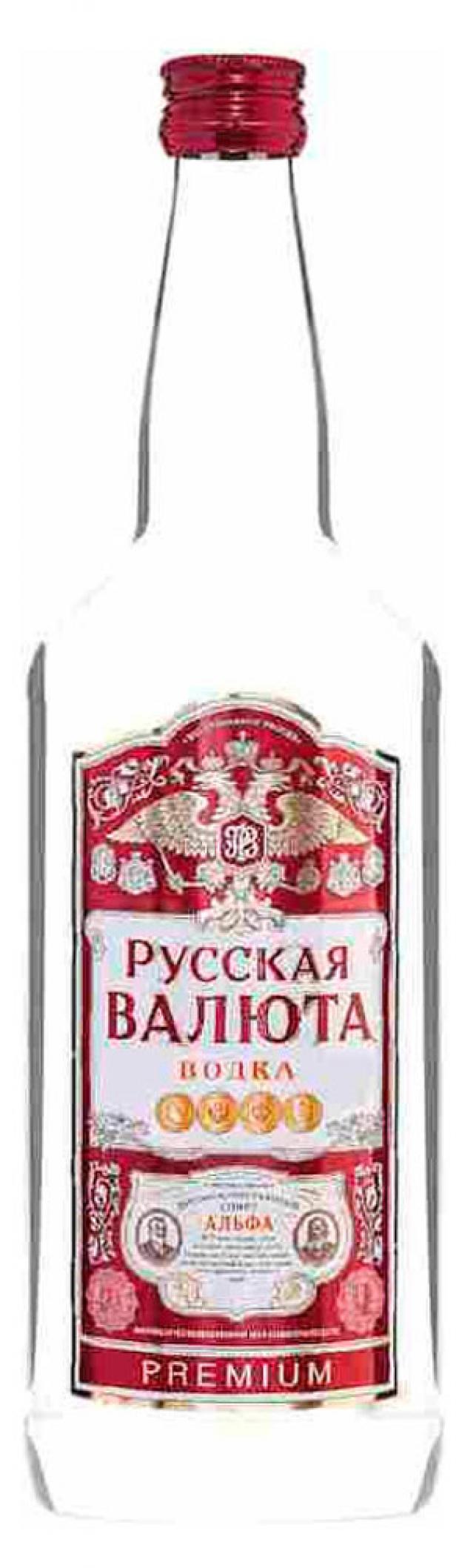 Водка Русская Валюта Premium Россия, 1 л