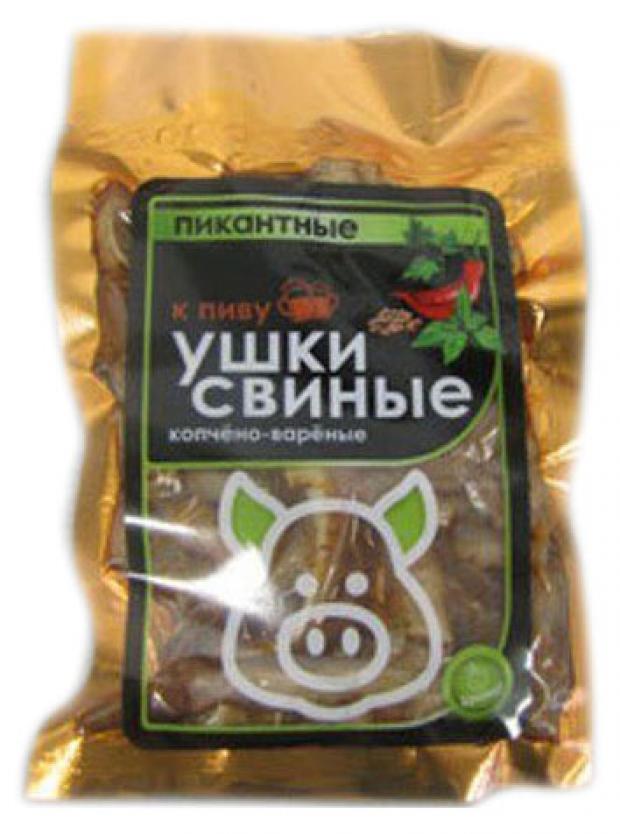 Уши свиные Браво копчено-вареные Пикантные, 100 г