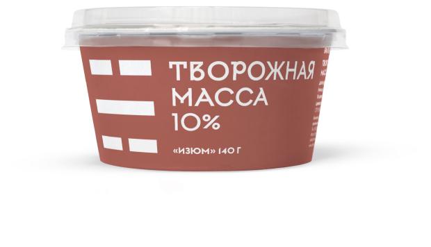 Творожная масса Братья Чебурашкины с изюмом 10% БЗМЖ, 140 г