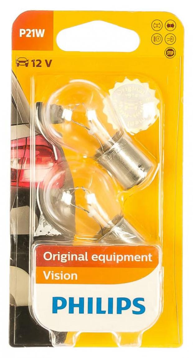 

Лампа накаливания Philips 12V-21W BA15s, 2 шт