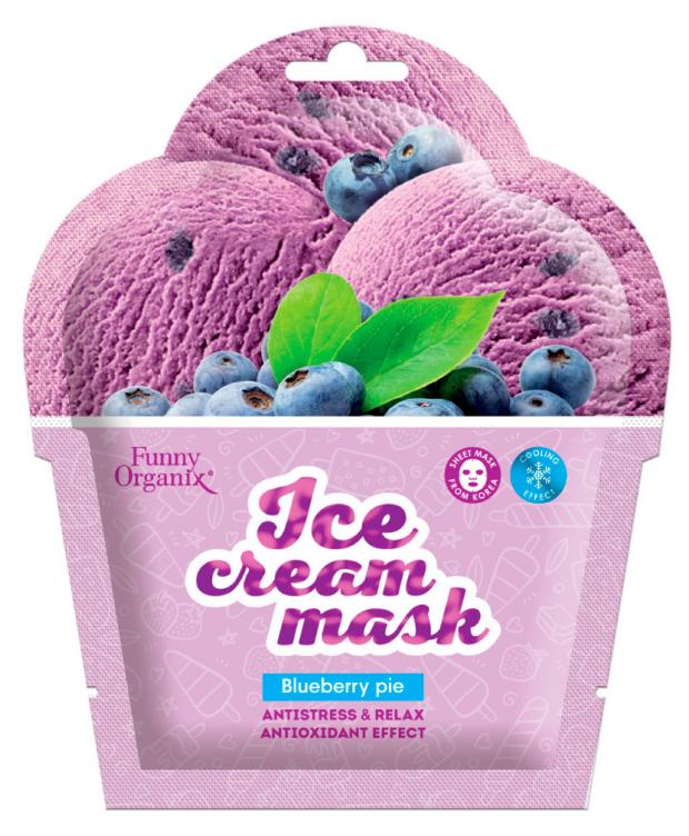

Маска для лица Funny Organix Охлаждающая BLUEBERRY PIE, 22 г