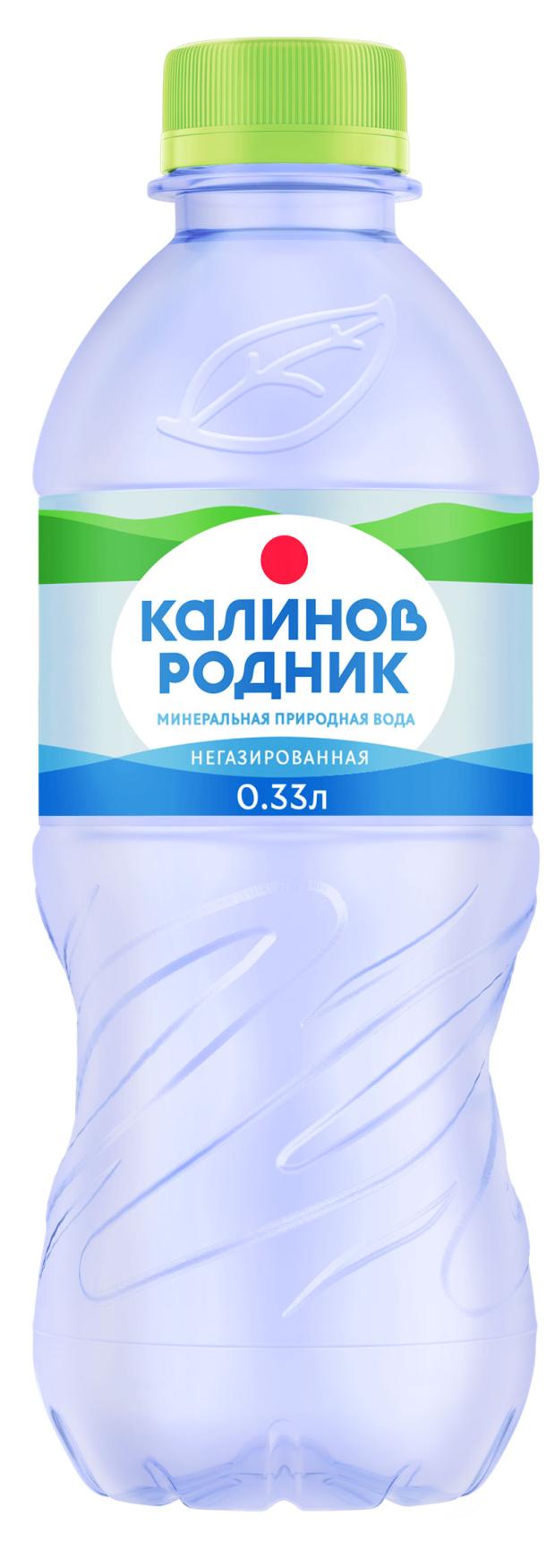 Вода минеральная Калинов Родник без газа, 330 мл