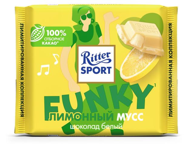 Шоколад белый Ritter Sport Лимонный мусс, 100 г