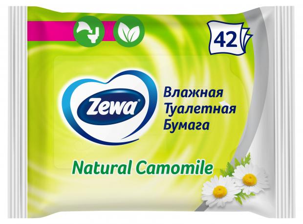 

Бумага туалетная Zewa Ромашка, влажная, 42 шт