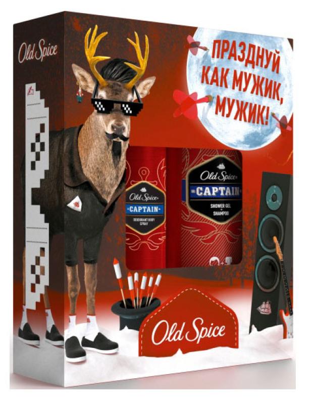 Набор подарочный Old Spice шампунь 2в1 250 мл + дезодорант 150 мл