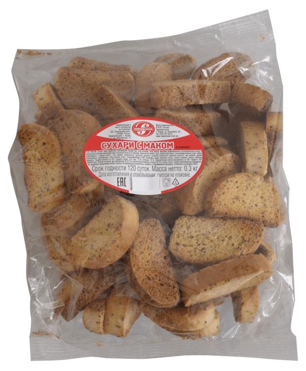 Сухари Покровский Хлеб с маком, 300 г
