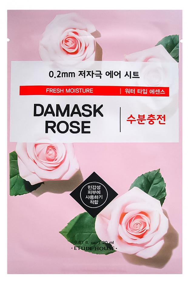 Тканевая маска для лица с экстрактом дамасской розы Etude House Therapy Air, 20 мл
