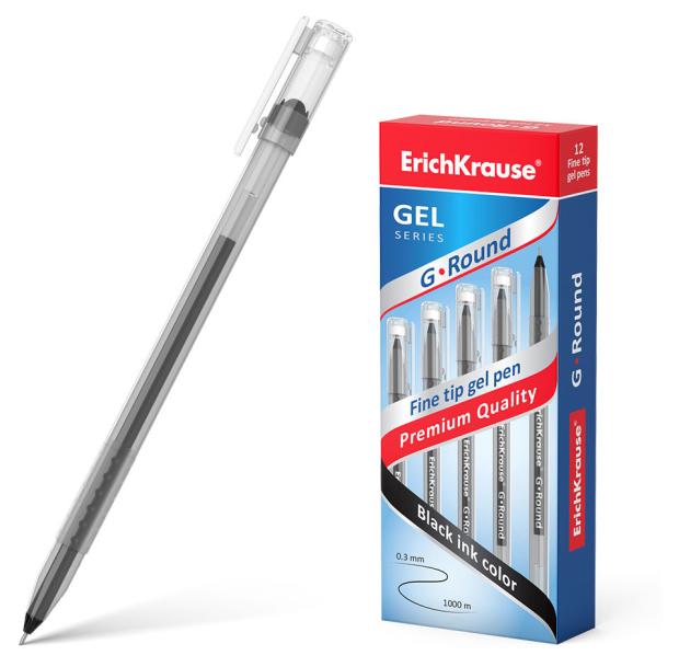 

Ручка гелевая ErichKrause G-Round Stick, черная, 1 шт