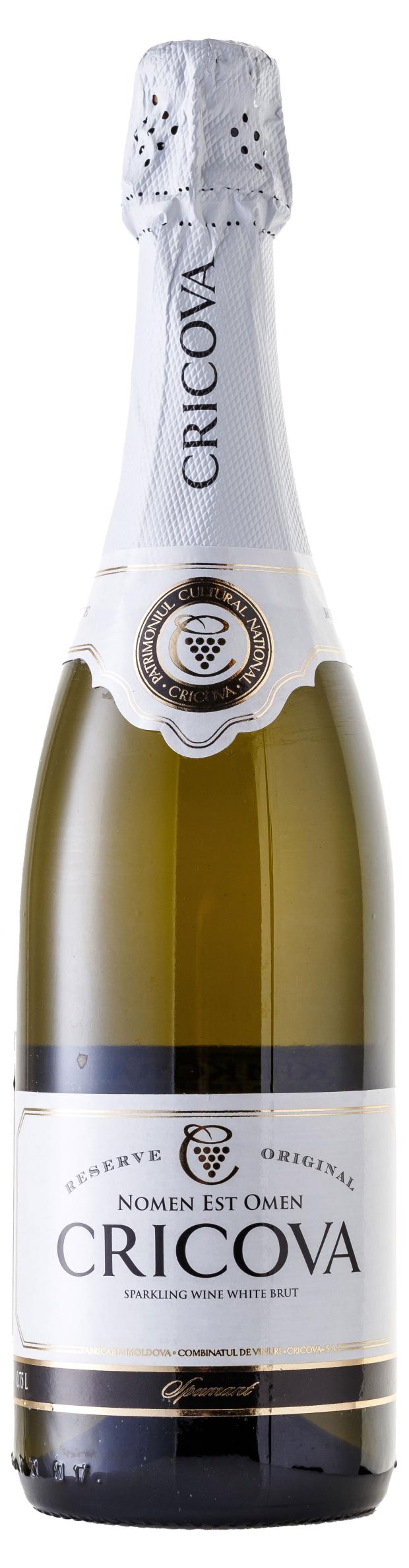Игристое вино Cricova белое брют Молдавия, 0,75 л