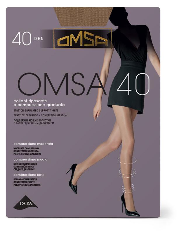 

Колготки женские Omsa 40 den Caramello, р 5